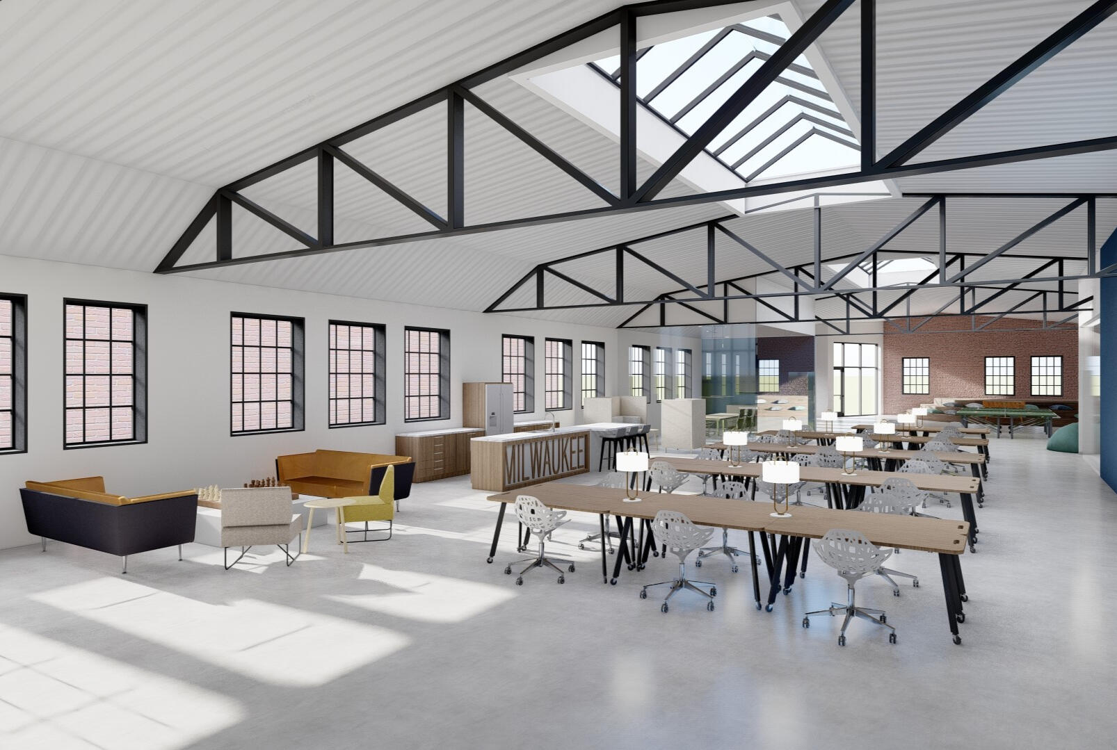 Coworking area view 2